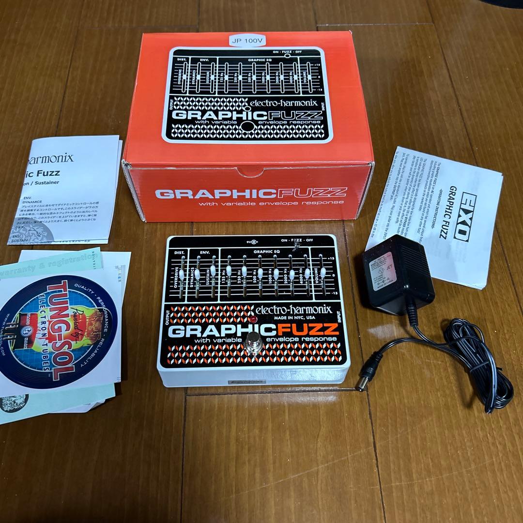 ギター electro harmonix graphic fuzz 中古品 Electro Harmonix Graphic Fuzz 木箱付き復刻版 - 奈良市の