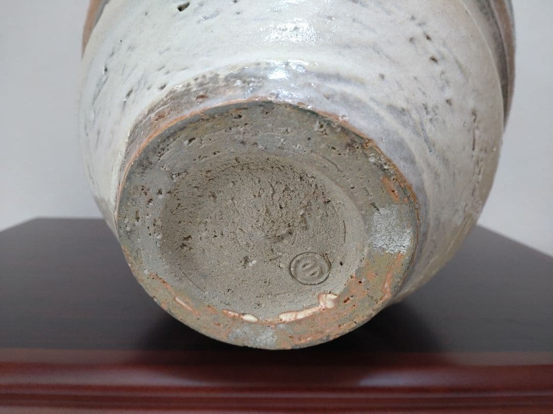 清水卯一 人間国宝 三色壷 高さ約34cm！特大花瓶 師:石黒宗麿