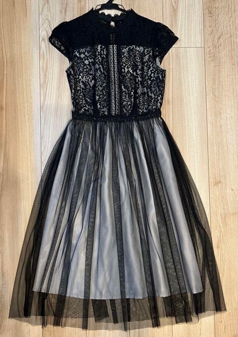 【LAISSE PASSE】レース×チュール オケージョンドレス