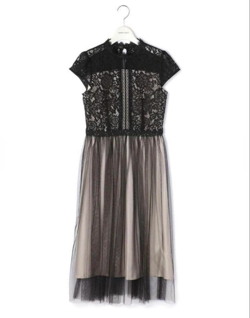 【LAISSE PASSE】レース×チュール オケージョンドレス