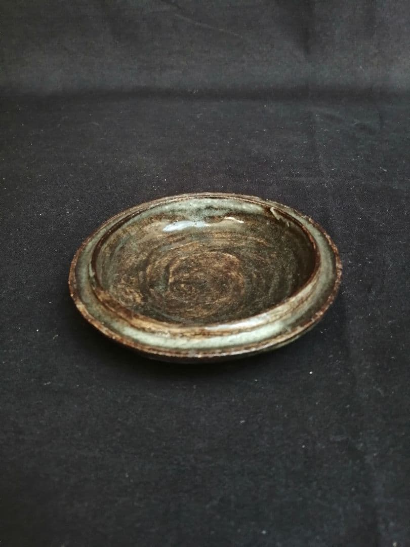 【茶道具】楽山焼ノンコウ写若松絵一文字香合　244