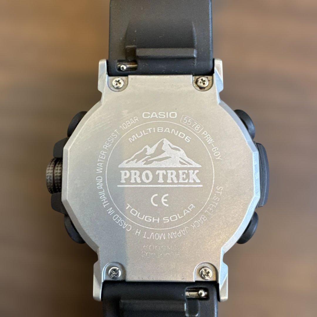 美品 CASIO PROTREK PRW-60Y メンズ腕時計 クライマーライン