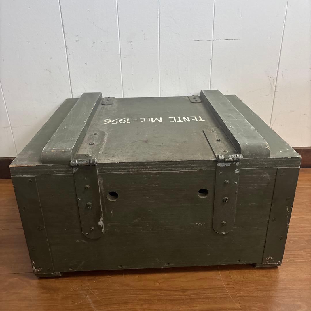 フランス軍　TENTE MLE-1956 テント用　ウッドケース　木製　送料無料