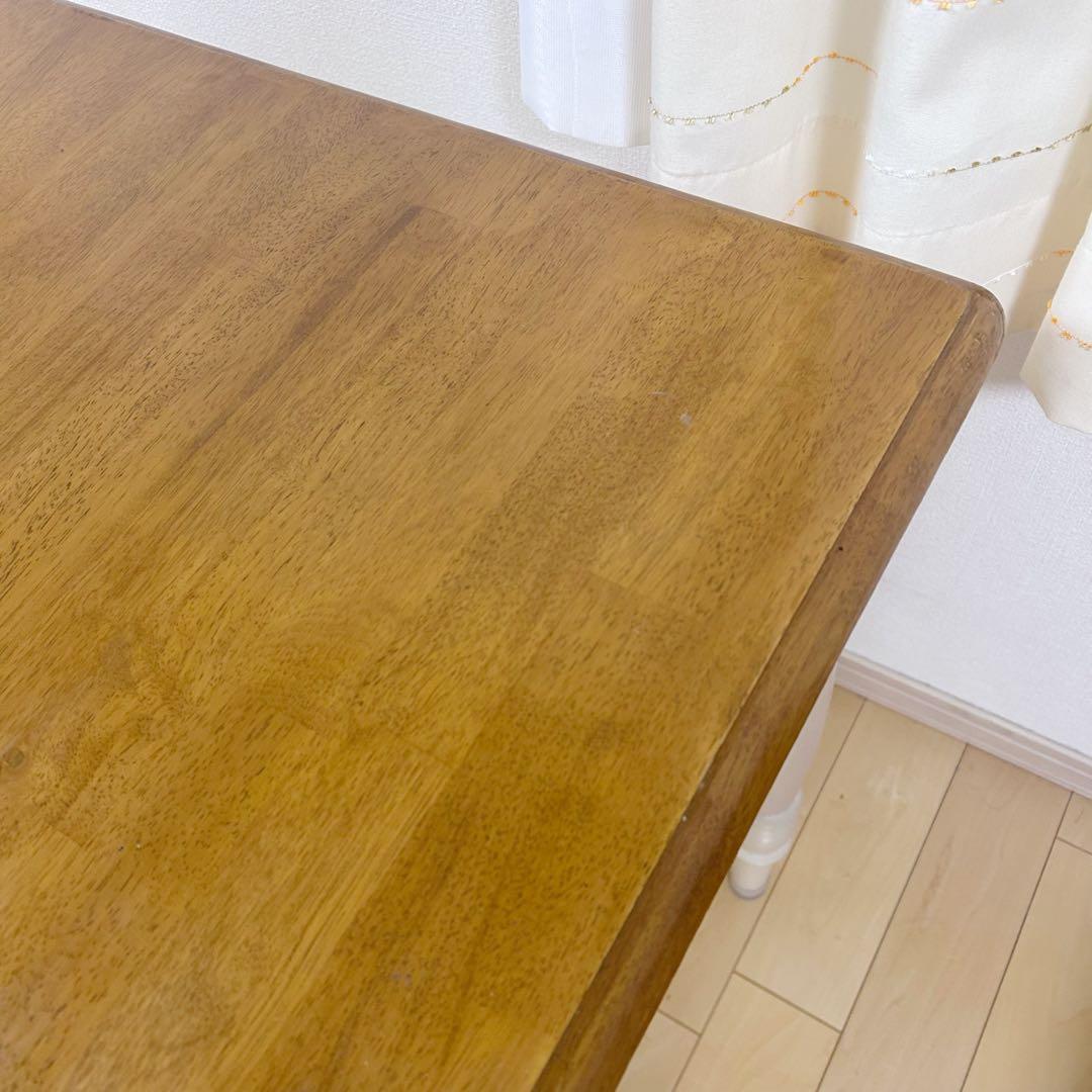 フレンチカントリー　ダイニングテーブル　姫家具　天然木　ラバーウッド　ロココ調