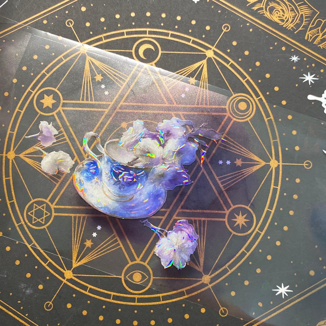 8062】海外マステ4.2m/巻売り貝殻光マスキングテープ人物系