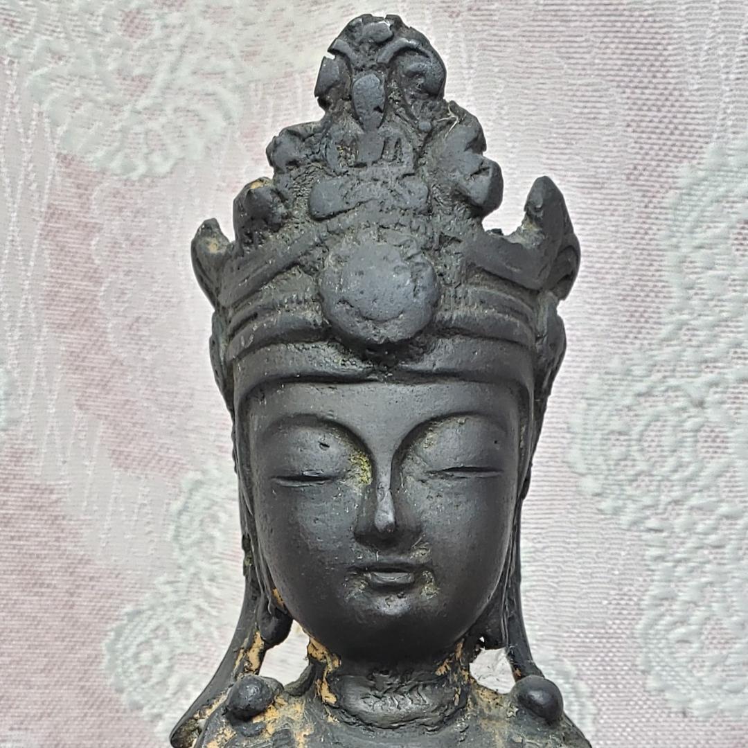 【名宝】◆金銅観音菩薩立像 新羅仏 仏像◆検）天平仏 飛鳥仏 百済仏 空海