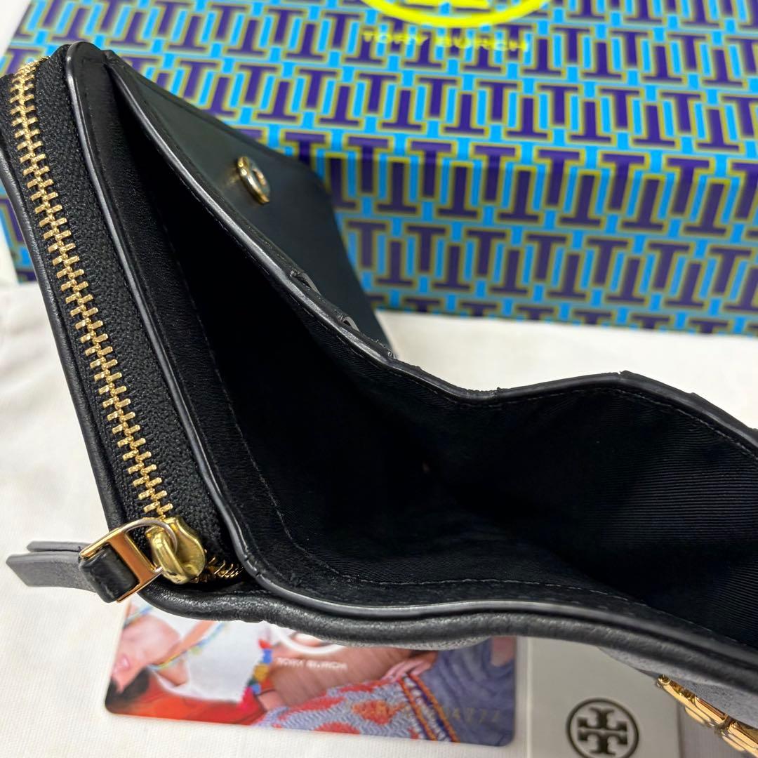 新品同様‼️ 現行 トリーバーチ 財布 折り財布 キルティング キラ