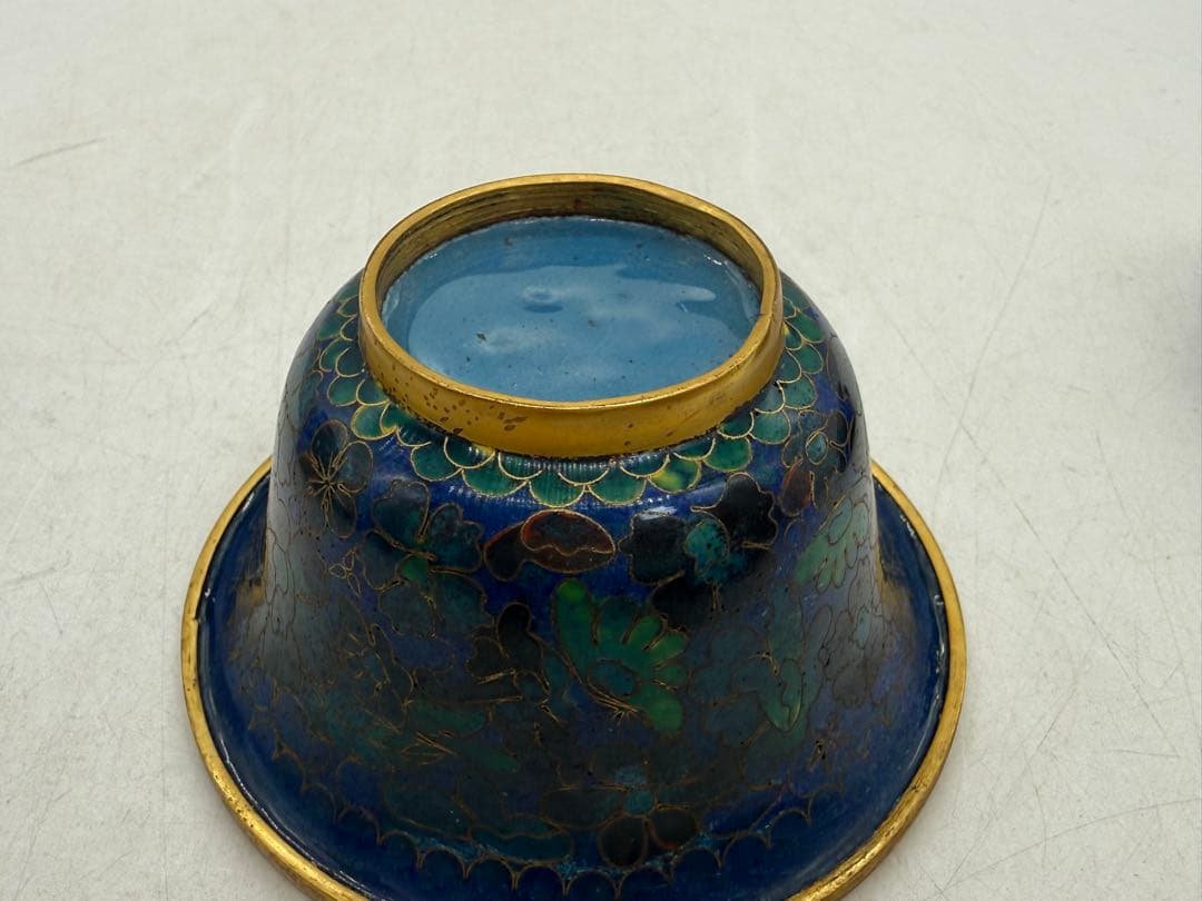 中国 七宝焼 三多紋 杯 台付 送料込み251224 - メルカリ