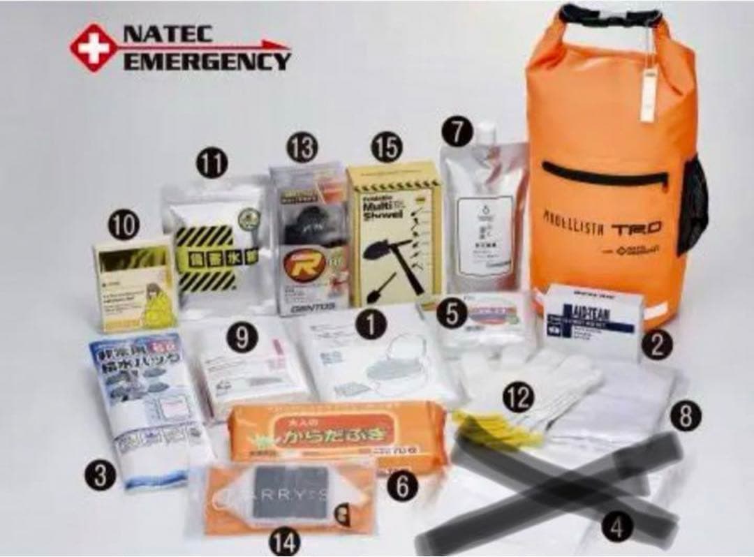 防災セット TOYOTAモデリスタ トヨタ純正 車載防災セット【群馬トヨタ