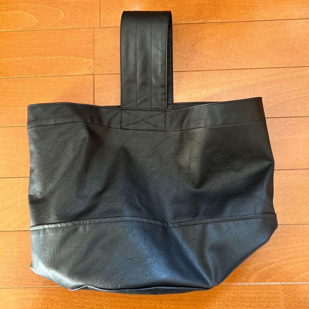 ジャーナルスタンダードラックス フェイクレザーサークルBag M ブラック