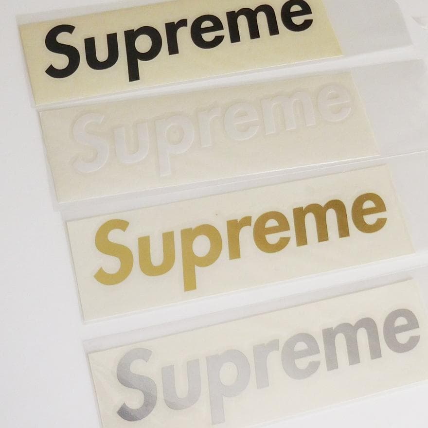 Supreme ダイカット ボックスロゴ ステッカー 4枚セット