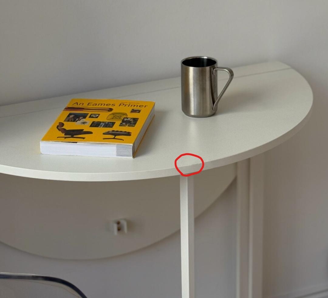 【新品キズ有】ラウンド 折り畳みテーブル【ART OF BLACK】