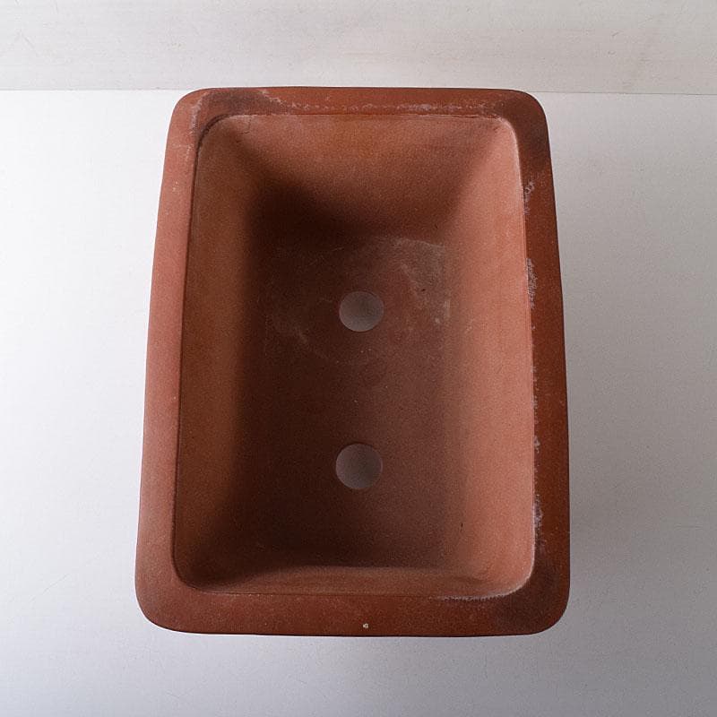 中国 紫砂 朱泥 漢詩山水刻 植木鉢 盆栽鉢 V R8480H