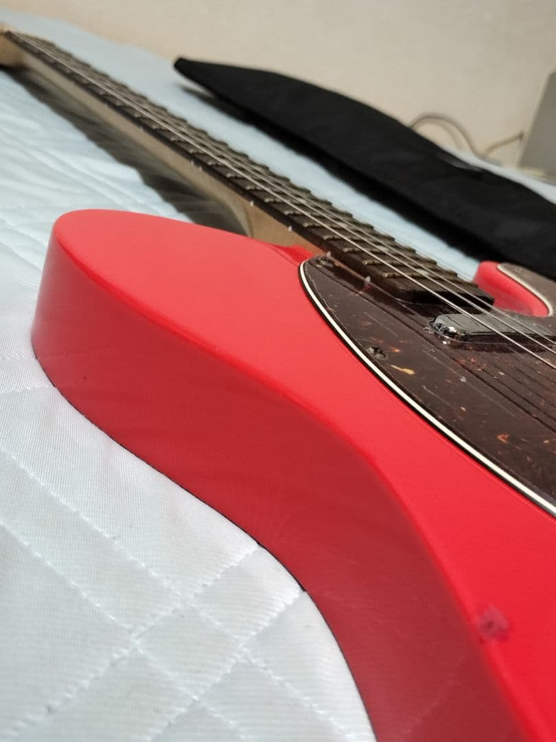 Squier スクワイア テレキャスター 赤 fenderケース付 初心者最適