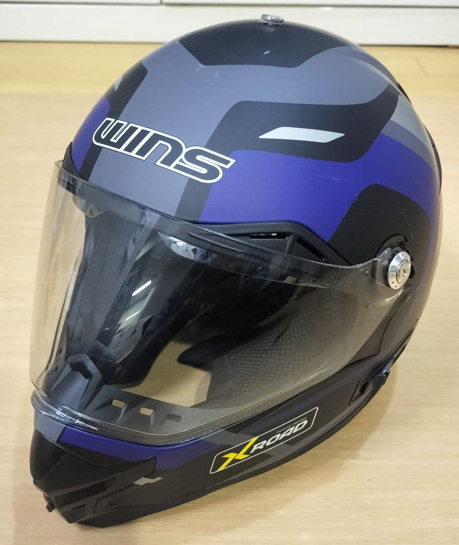 WINS X-ROAD FREE RIDE マットブラック × ブルー Mサイズ