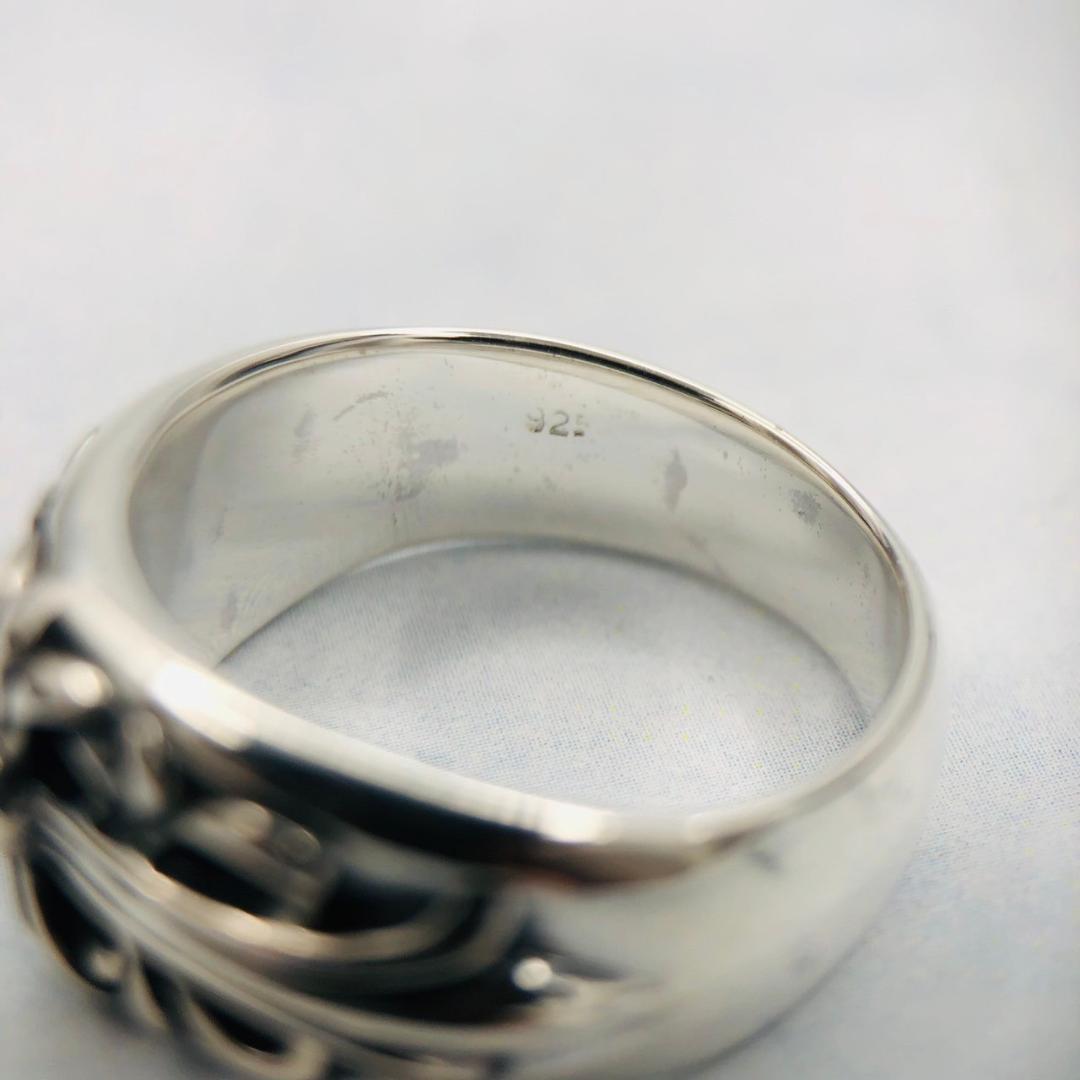 25号　シルバー925 リング　指輪　フレア　ユリ　新品　即納 4-1　8954