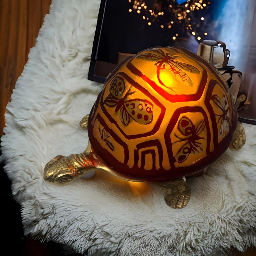 ◇証明書付◇EmileGalleエミールガレ 亀 卓上ランプ カメオ彫り オファー