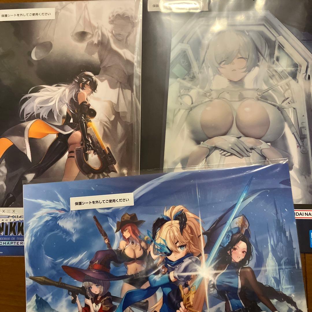 一番くじ 勝利の女神 NIKKE ニケ F賞 クリアポスター 3点セット - メルカリ