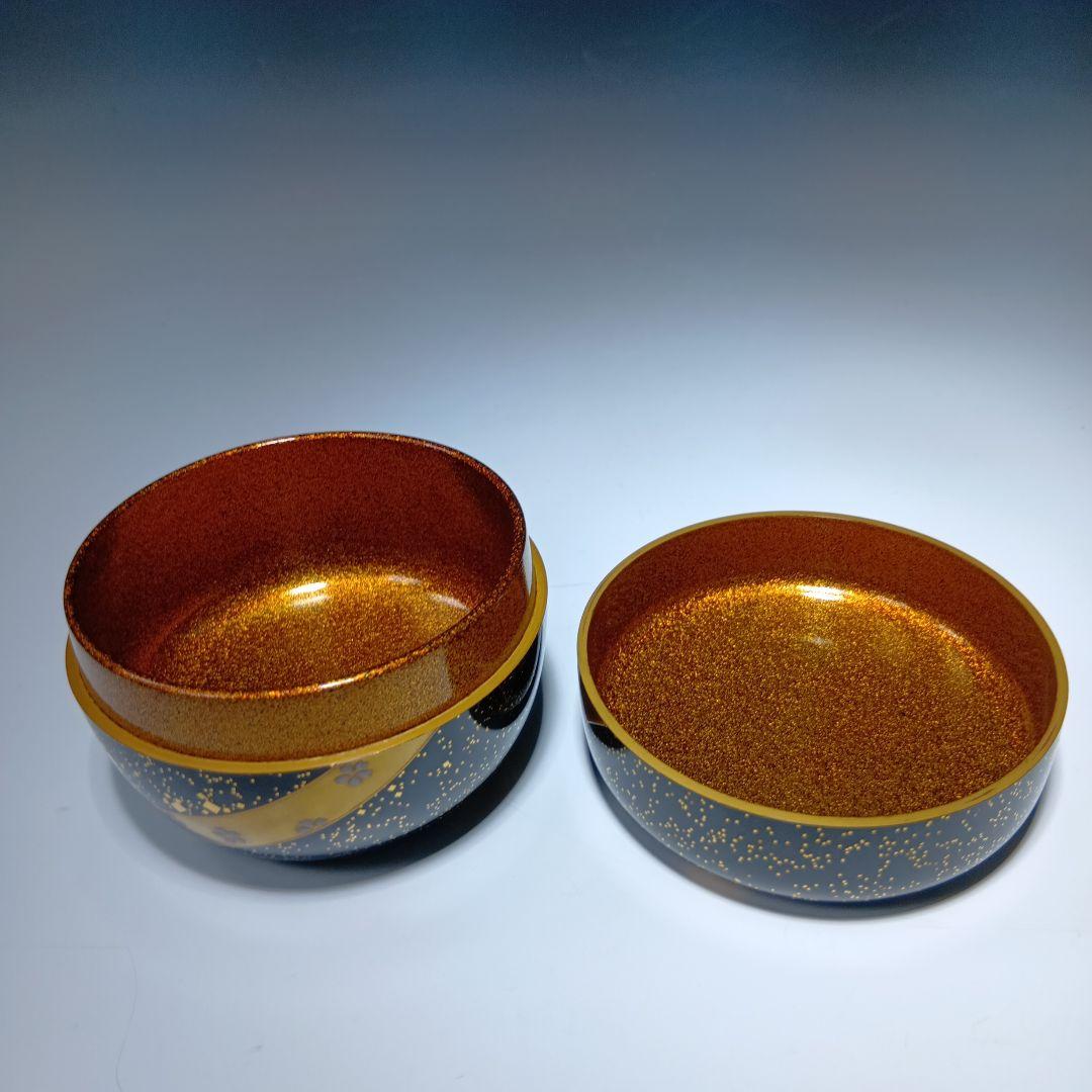 値下げ茶道具 清瀬一光作 色絵蒔絵平棗 共箱 美品