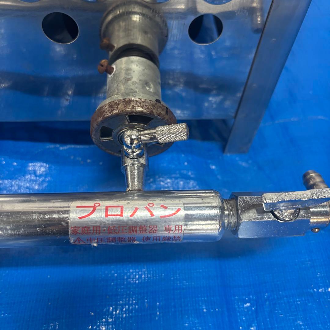 プロ用ガス式たこ焼き器 銅板3プレート 54穴　最終値引　超メルカリ市