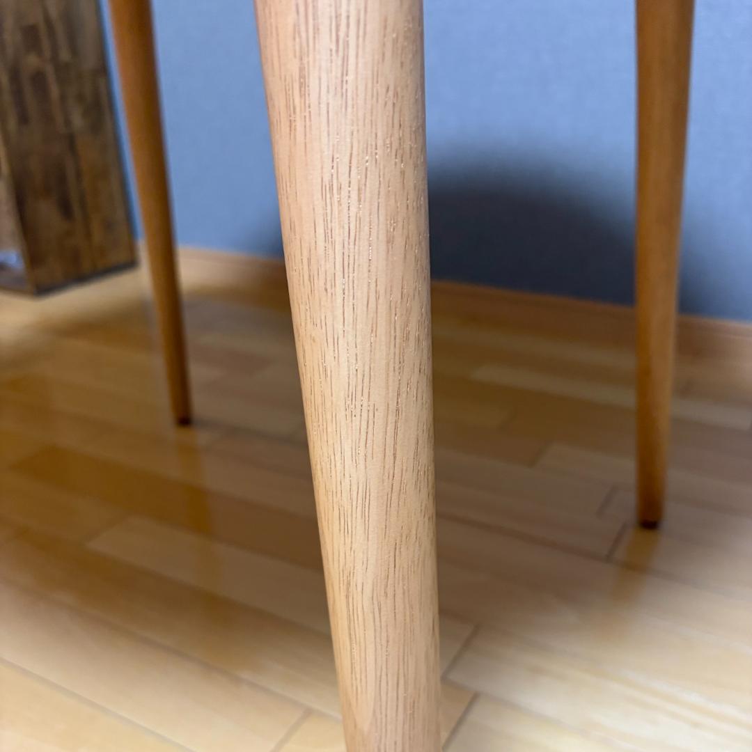 【美品】日本製 円形木製ダイニングテーブル