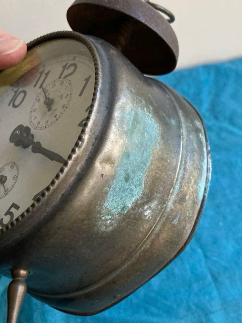 アンティーク へそ目型目覚まし時計 置時計 ユンハンス/JUNGHANS ドイツ