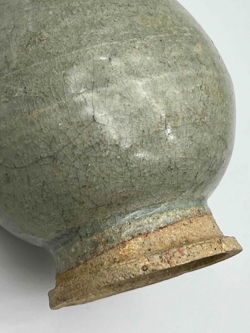 北宋時代 青白磁貫耳瓶 景徳鎮 影青 花入 花瓶 茶道具(