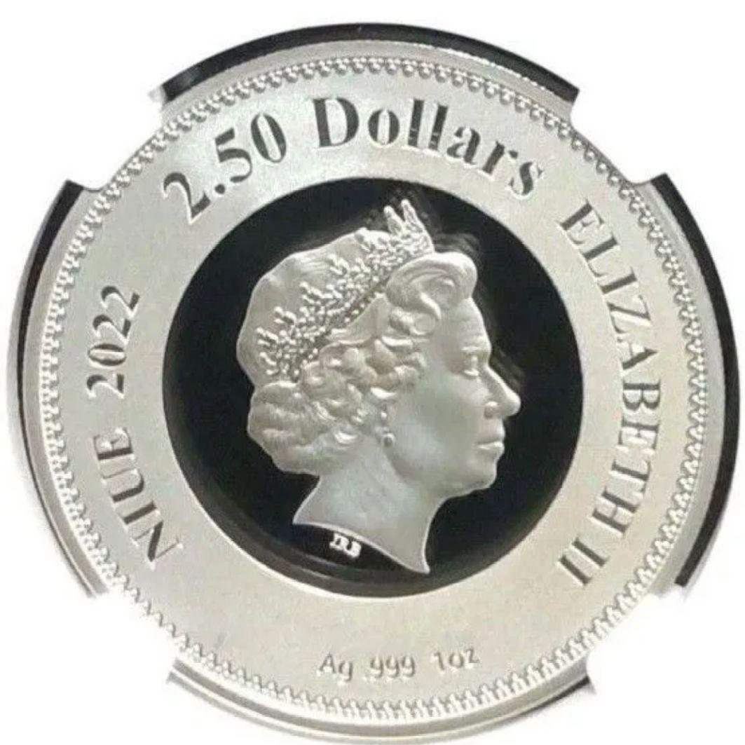 最高鑑定】 エリザベス2世 追悼記念 NGC PF70 1オンス銀貨 純銀