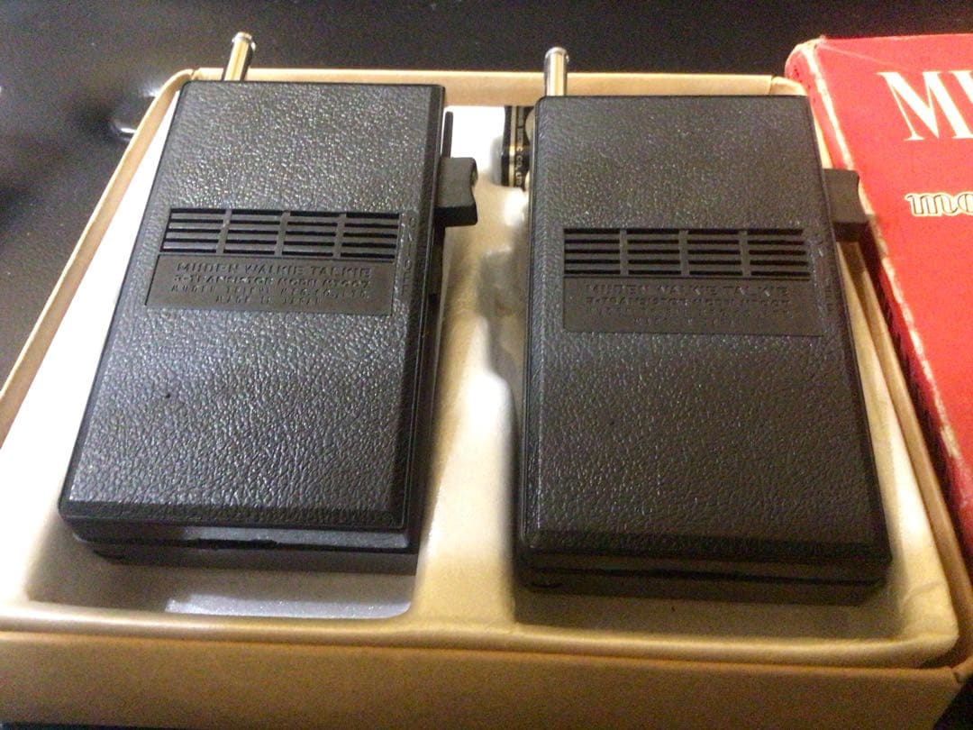 ◇昭和レトロ◇無電TV工業・MUDEN・007モデルトランシーバー・動作確認済み