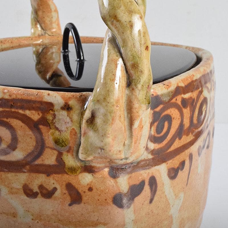 茶道具 御深井焼 手付水指 銘「柳水」 藪内流透月斎極め箱 M R9276B