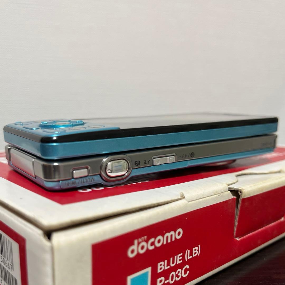 新品未使用】ドコモ P-03C 13.2メガピクセル ブルー docomo - メルカリ