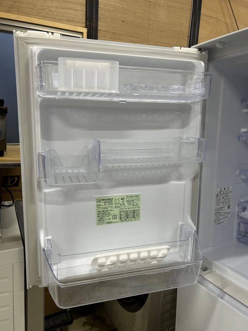 SHARP 冷蔵庫 SJ-GW35J-W 350L どっちもドア2022年製