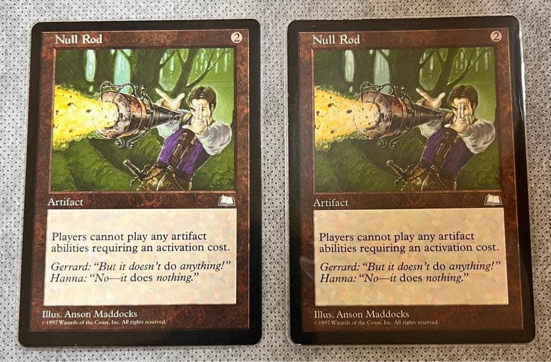 mtg 無のロッド Null Rod 英語2枚