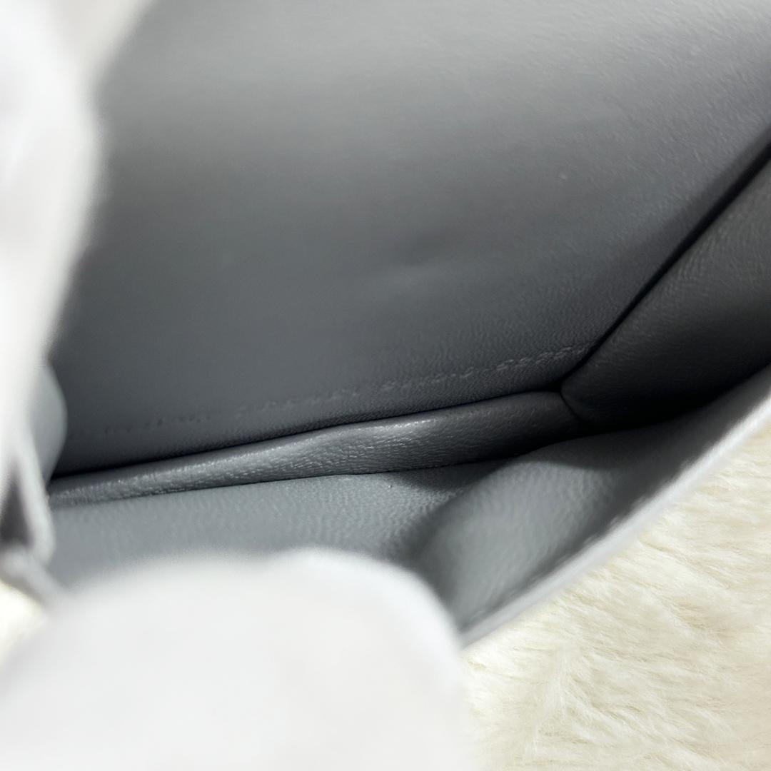 BALENCIAGA クラッシュ 二つ折財布 シルバー 箱付き