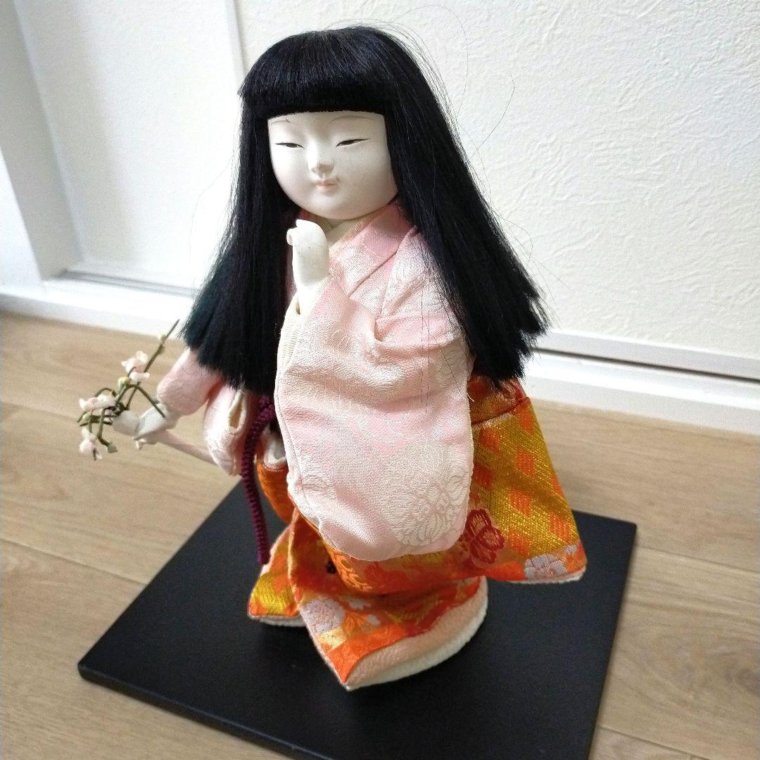 日本人形 伝統工芸品 女の子 縁起物 清楚系 お人形 飾り物 着物 座敷