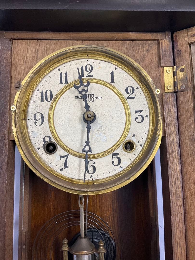 (19)TRADE BIOS MARK 振り子時計　レトロ稼動品　アンティーク