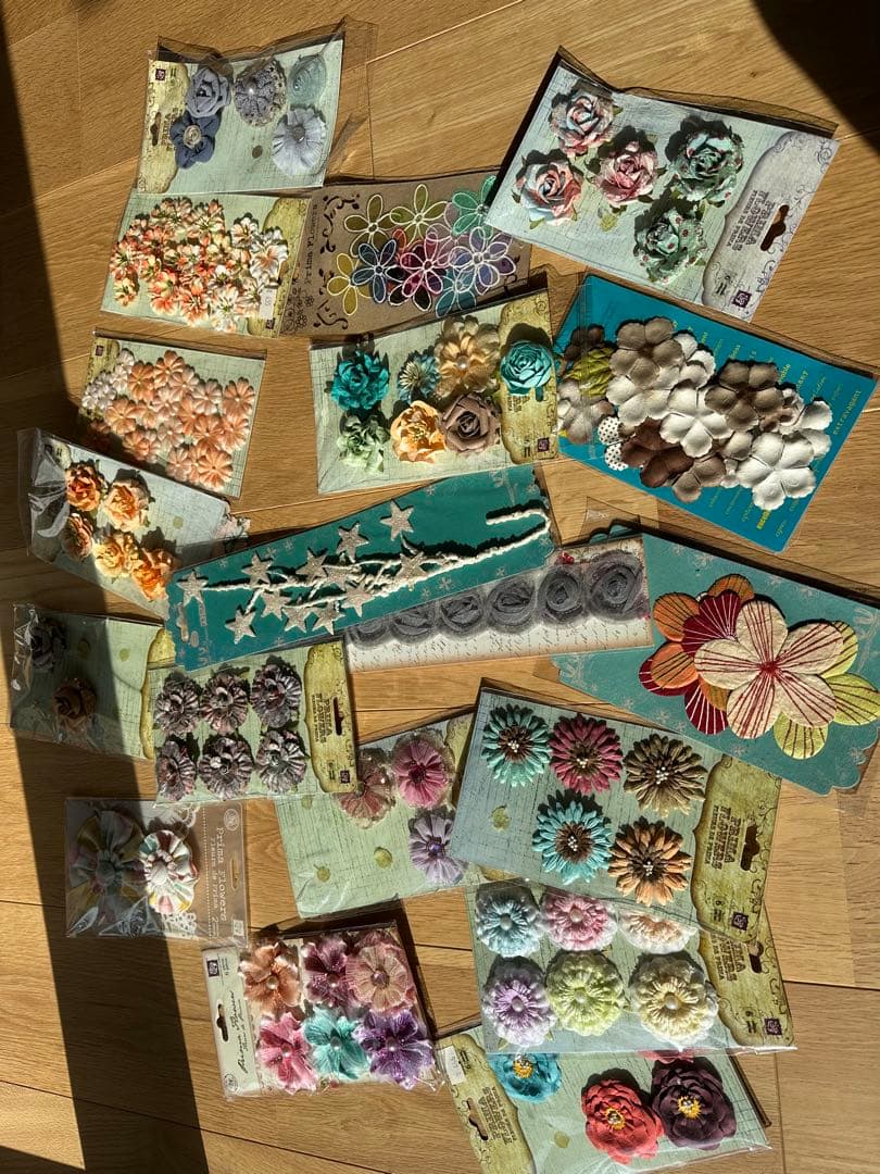 スクラップブッキング ペーパーフラワー