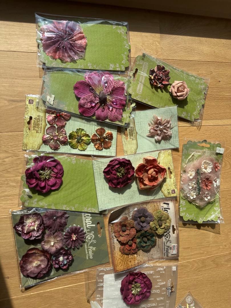 スクラップブッキング ペーパーフラワー
