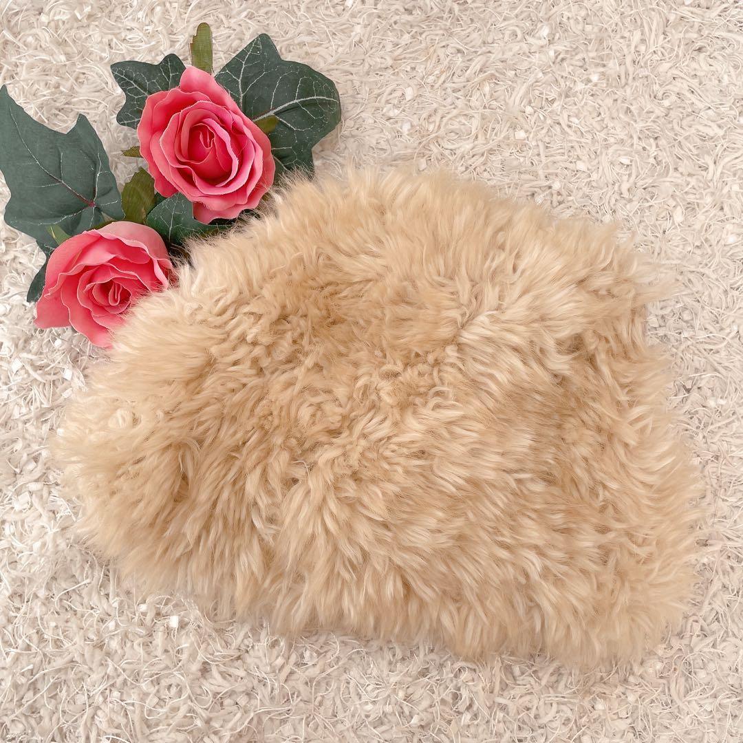 CA4LA 猫モチーフ ニット帽 キャット キャップ ファー パール