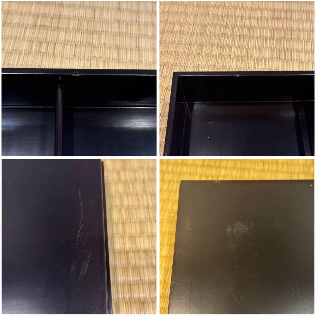 木製漆塗り 初瀬川柳菴 作 柳筥 出世膳 5客 茶懐石道具 弁当箱 共箱
