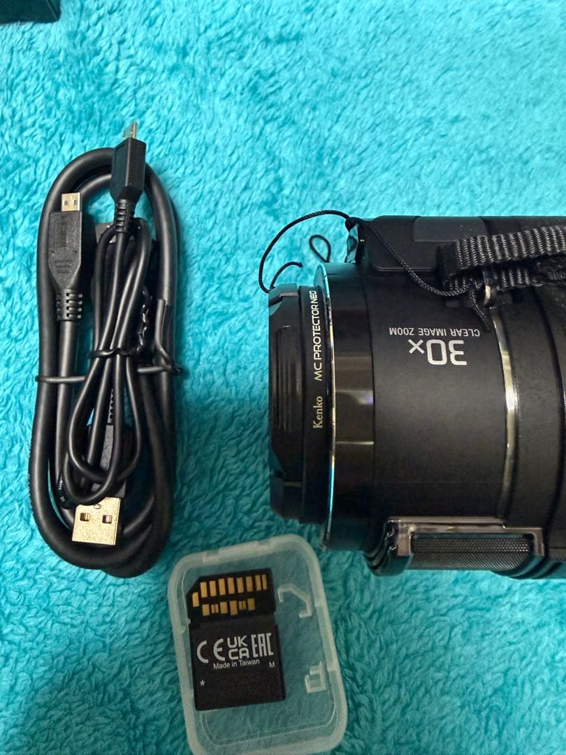 ブラックSONY FDR-AX45AビデオカメラSDカードTOUGH 128G他