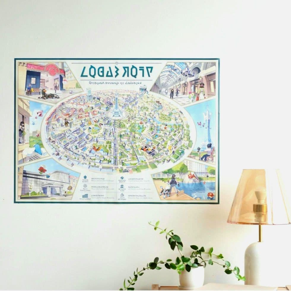 Pokémon LEGENDS Z-A ミアレシティのマップ ポストカード - メルカリ