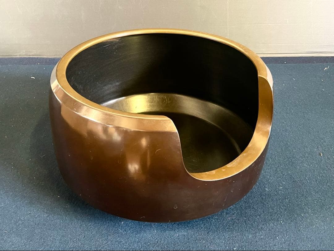 割引❣️『良品』「祖」 唐銅 面取 風炉 風炉師 福島 宗秀 共箱 （