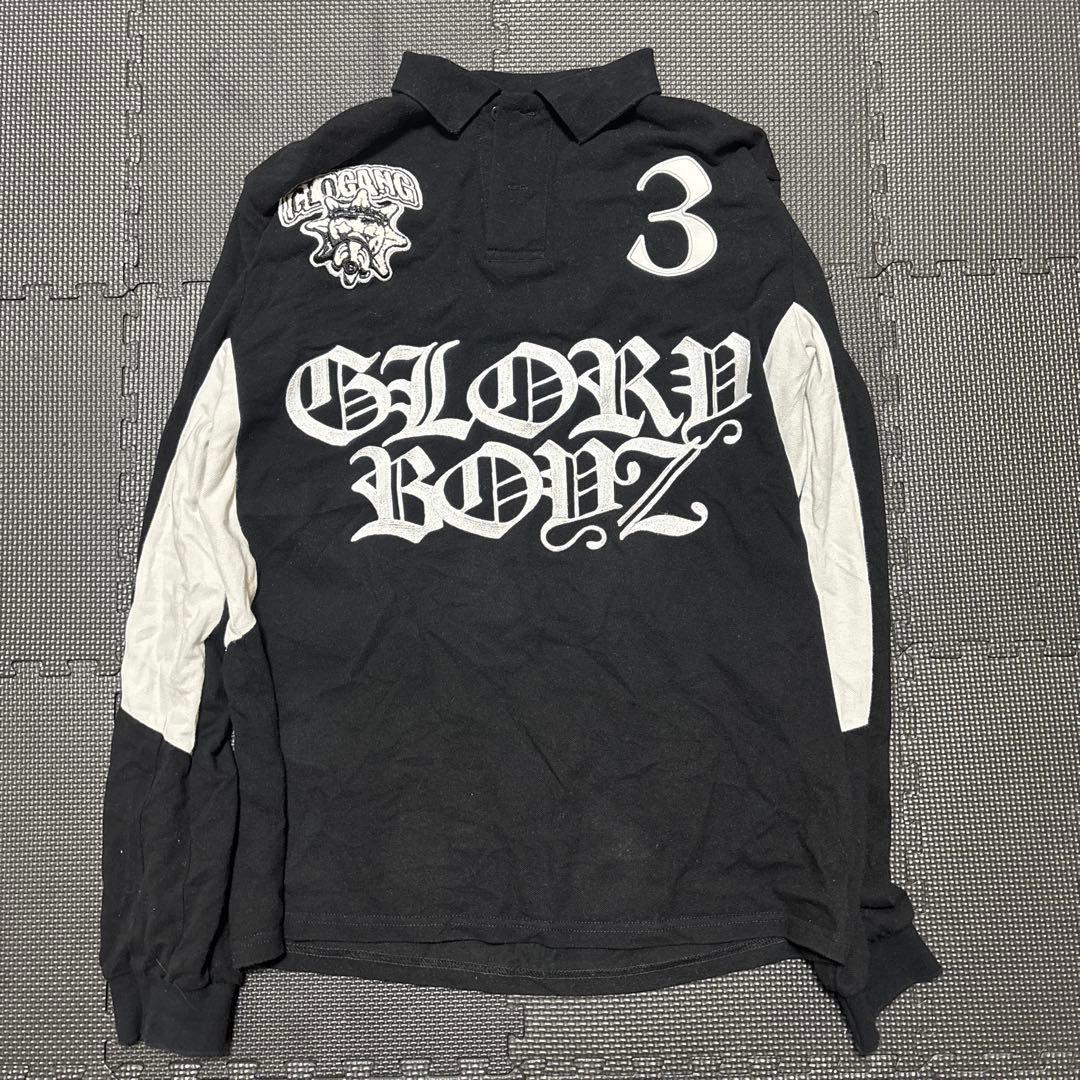 人気ファッション - glo gang 長袖ポロシャツ ブラック