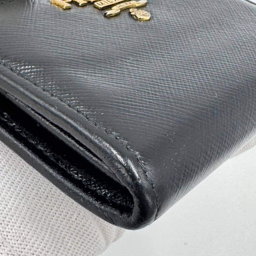 PRADA プラダ サフィアーノ レザー ケース ブラック シリアル 箱