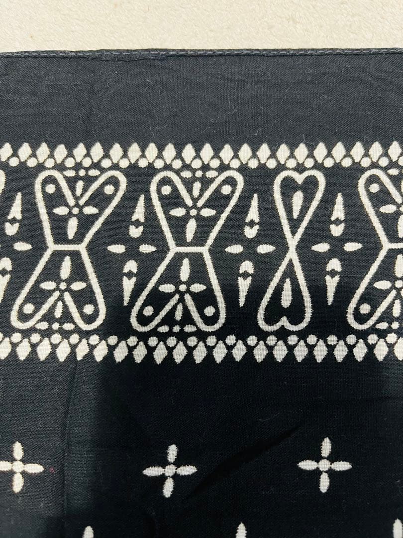 ビンテージ クロスバンダナ ブラック＆ネイビーセット RN14193 60's〜