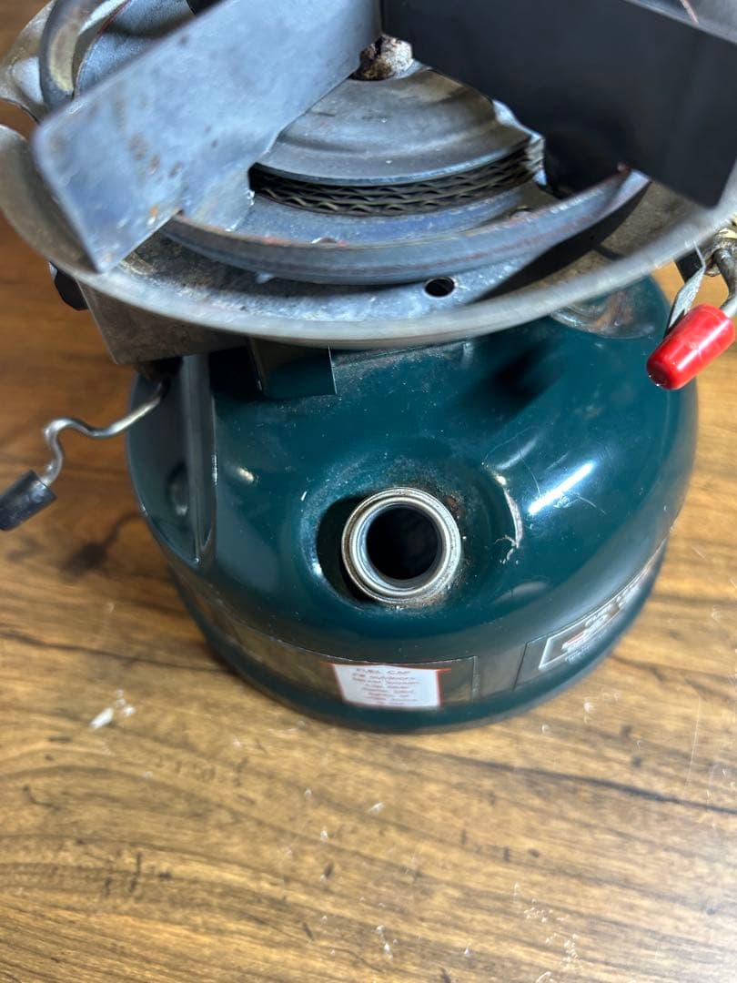 【動作確認済】コールマン508 バーナー　2レバー式　カバー付き