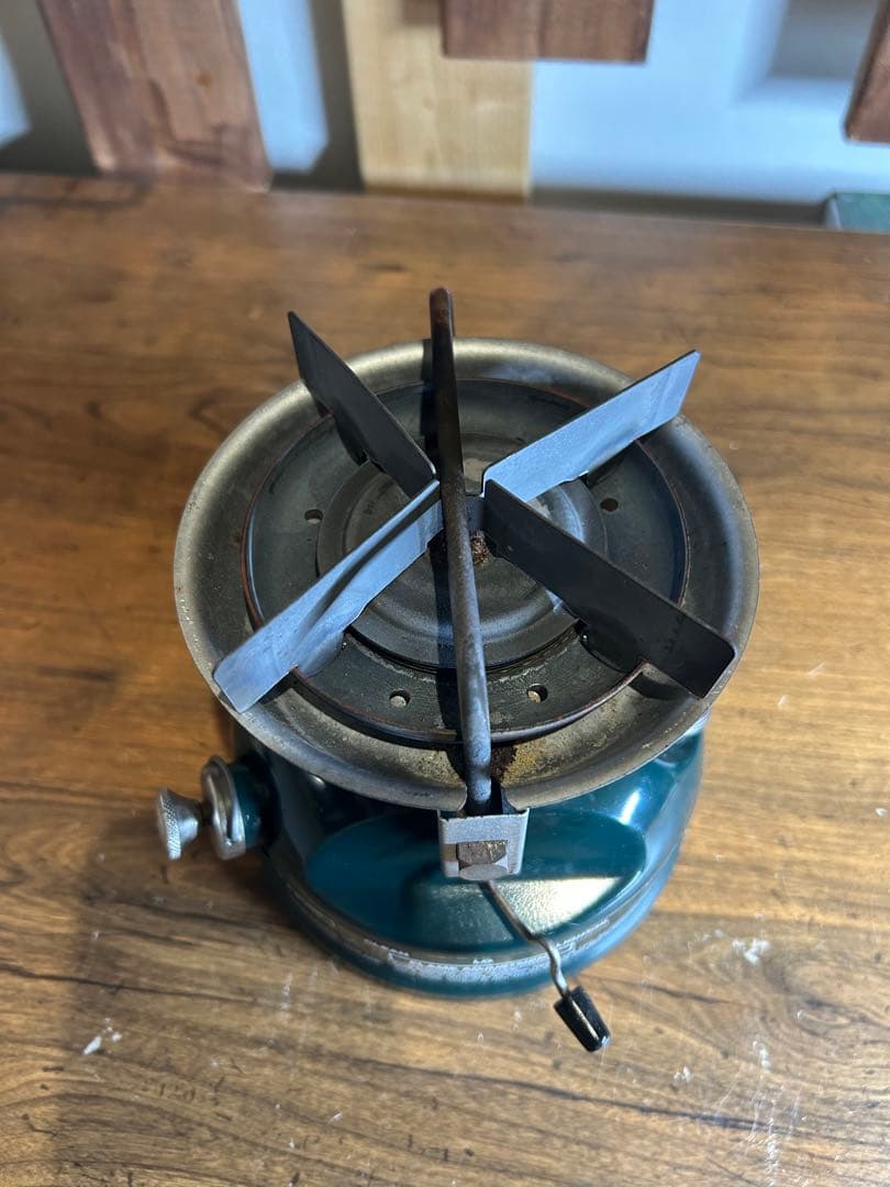 【動作確認済】コールマン508 バーナー　2レバー式　カバー付き