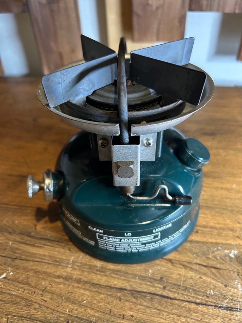 【動作確認済】コールマン508 バーナー　2レバー式　カバー付き