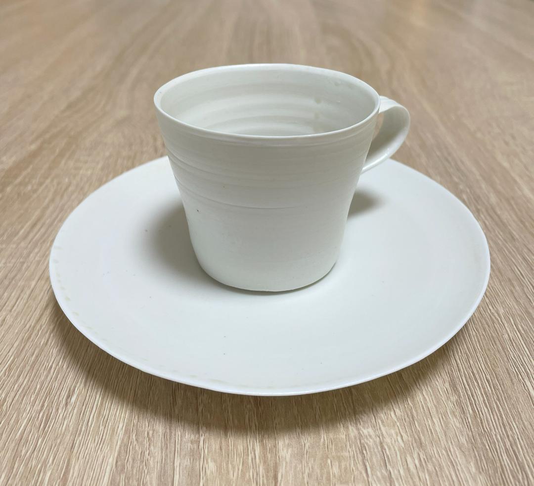 1883 世界的評価 黒田泰蔵 カップアンドソーサー 白磁 希少品 黒田泰蔵